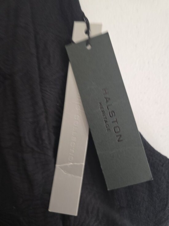 HALSTON HERITAGE NWT SLEEVELESS HIGH NECK TULIP SKIRT JACQUARD DRESS SIZE 8 - Picture 10 of 11